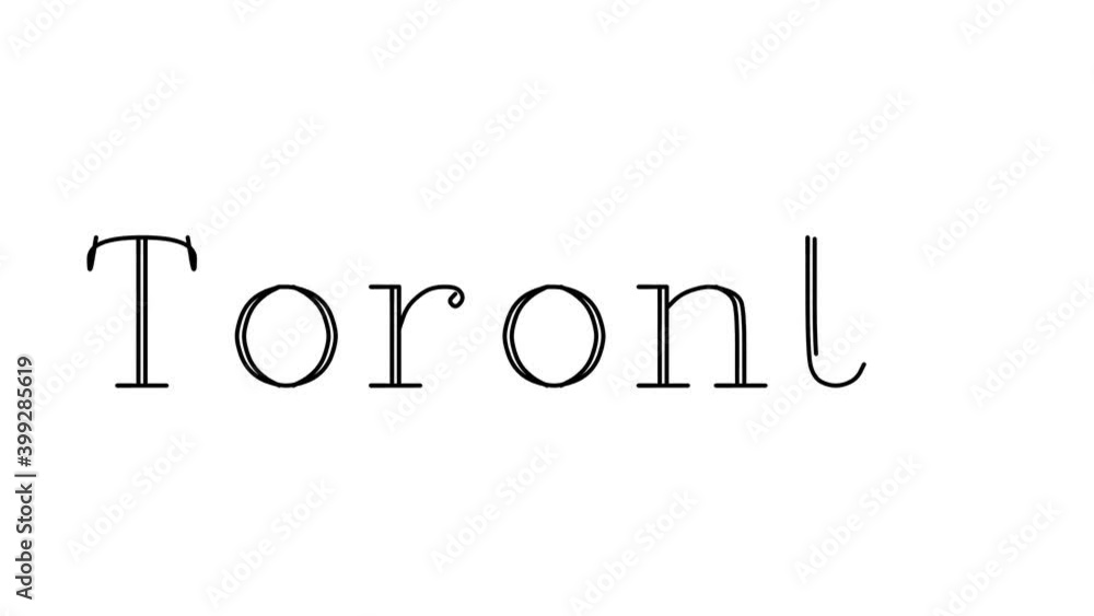 Toronto Animated Handwriting Text in Serif Fonts and Weights Toronto Animated Handwriting Text in Serif Fonts and Weights