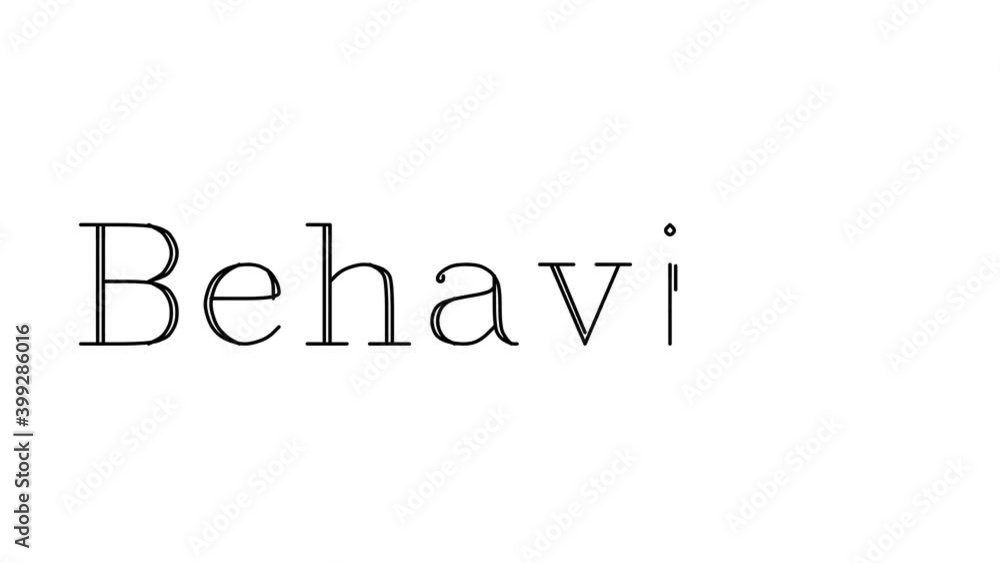 Behavior Animated Handwriting Text in Serif Fonts and Weights Behavior Animated Handwriting Text in Serif Fonts and Weights