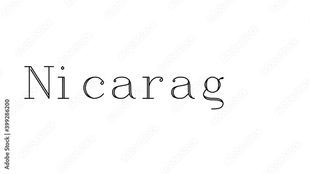 Nicaragua Animated Handwriting Text in Serif Fonts and Weights Nicaragua Animated Handwriting Text in Serif Fonts and Weights