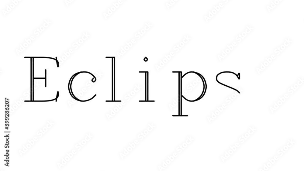 Eclipse Animated Handwriting Text in Serif Fonts and Weights Eclipse Animated Handwriting Text in Serif Fonts and Weights
