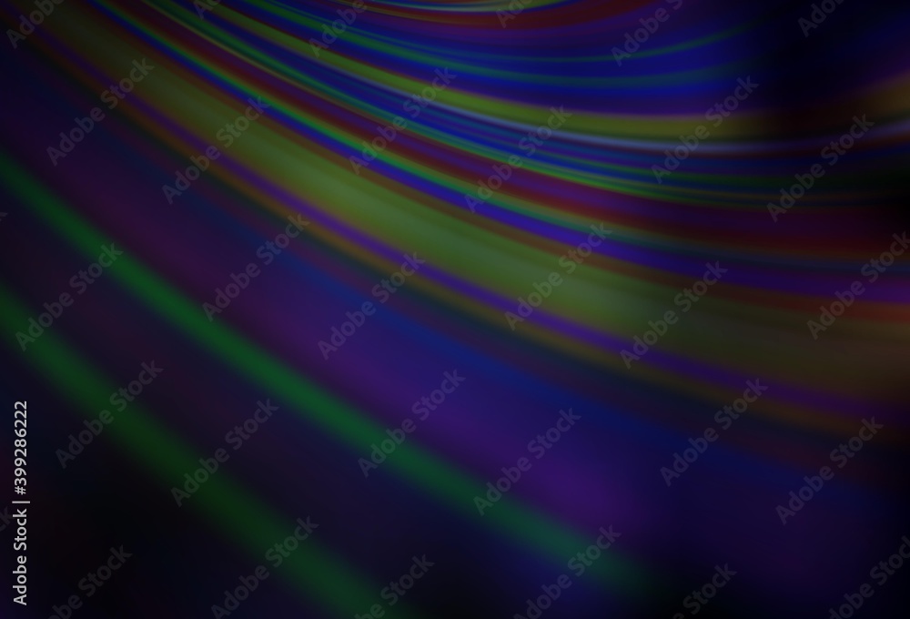 Fototapeta premium Dark Blue, Green vector glossy abstract backdrop.