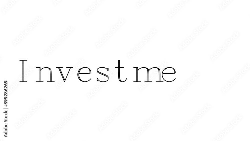 Investments Animated Handwriting Text in Serif Fonts and Weights Investments Animated Handwriting Text in Serif Fonts and Weights