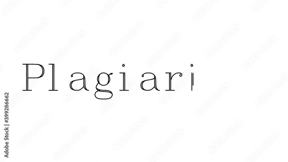 Plagiarism Animated Handwriting Text in Serif Fonts and Weights Plagiarism Animated Handwriting Text in Serif Fonts and Weights