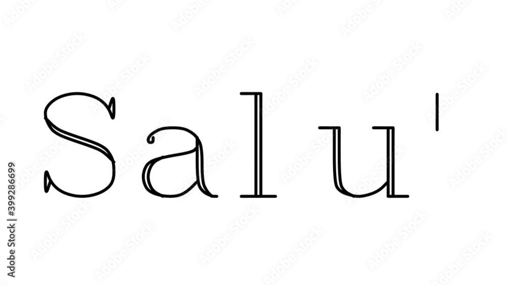 Salut Animated Handwriting Text in Serif Fonts and Weights Salut Animated Handwriting Text in Serif Fonts and Weights