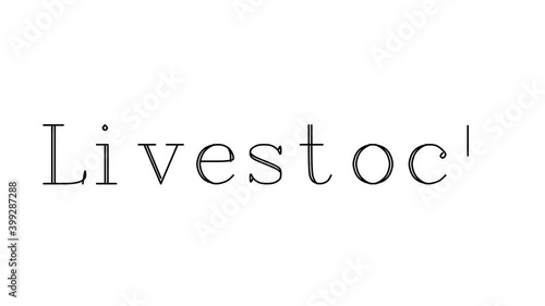 Wallpaper Mural Livestock Animated Handwriting Text in Serif Fonts and Weights Torontodigital.ca