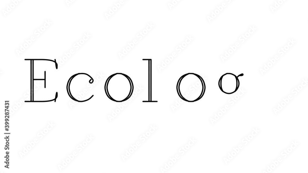 Ecology Animated Handwriting Text in Serif Fonts and Weights Ecology Animated Handwriting Text in Serif Fonts and Weights