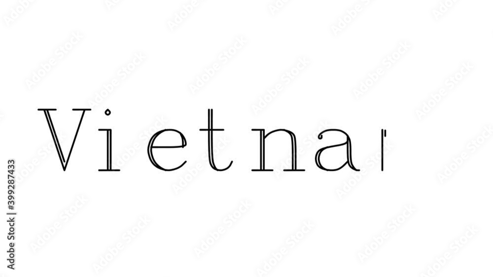 Vietnam Animated Handwriting Text in Serif Fonts and Weights Vietnam Animated Handwriting Text in Serif Fonts and Weights