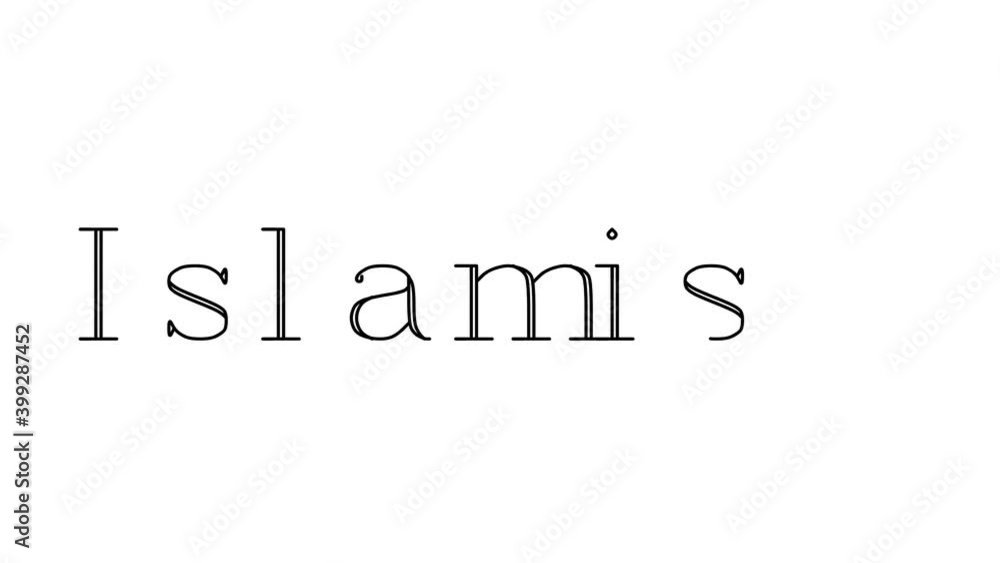 Islamism Animated Handwriting Text in Serif Fonts and Weights Islamism Animated Handwriting Text in Serif Fonts and Weights