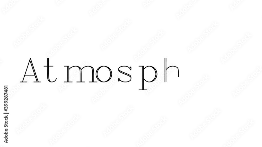 Atmosphere Animated Handwriting Text in Serif Fonts and Weights Atmosphere Animated Handwriting Text in Serif Fonts and Weights