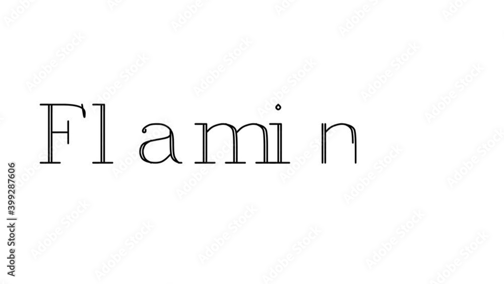 Flamingo Animated Handwriting Text in Serif Fonts and Weights Flamingo Animated Handwriting Text in Serif Fonts and Weights