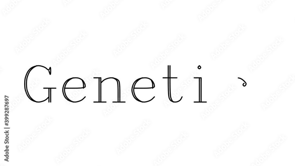 Genetics Animated Handwriting Text in Serif Fonts and Weights Genetics Animated Handwriting Text in Serif Fonts and Weights