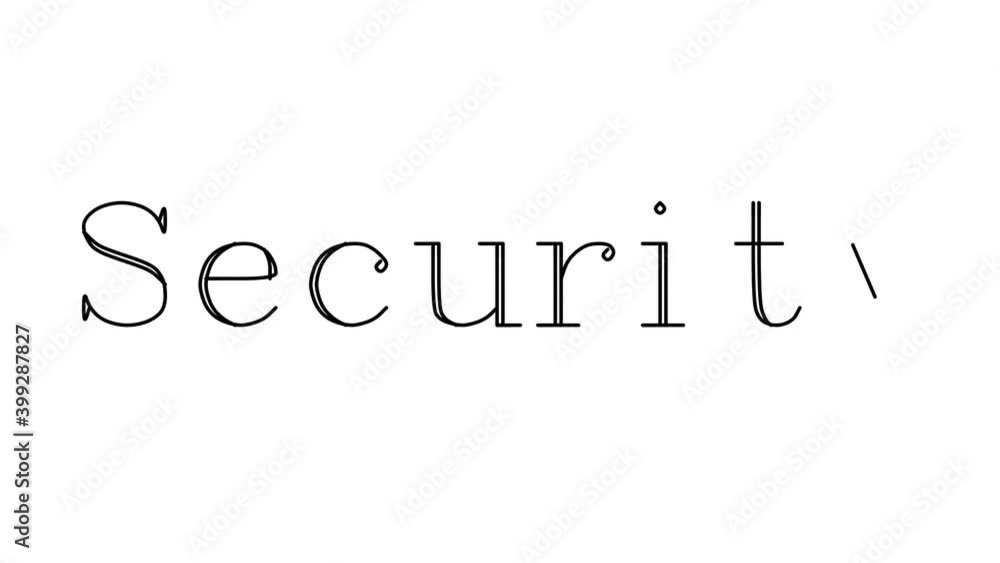 Security Animated Handwriting Text in Serif Fonts and Weights Security Animated Handwriting Text in Serif Fonts and Weights