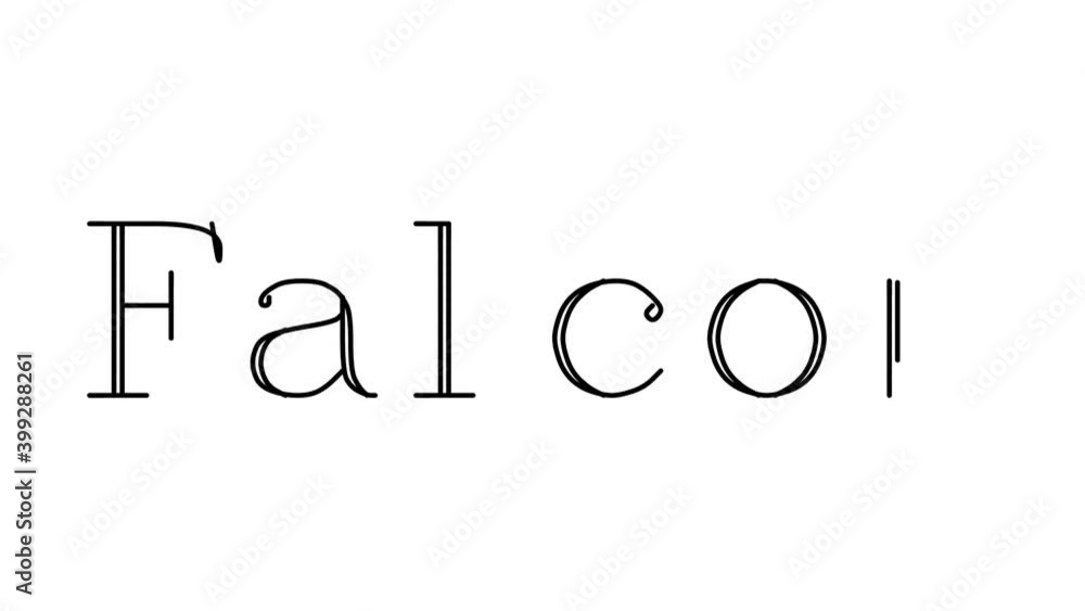 Falcon Animated Handwriting Text in Serif Fonts and Weights Falcon Animated Handwriting Text in Serif Fonts and Weights