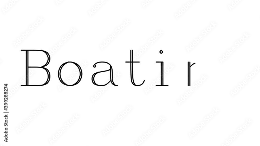 Boating Animated Handwriting Text in Serif Fonts and Weights Boating Animated Handwriting Text in Serif Fonts and Weights