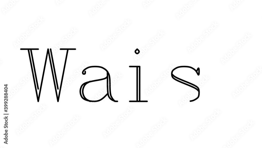 Waist Animated Handwriting Text in Serif Fonts and Weights Waist Animated Handwriting Text in Serif Fonts and Weights