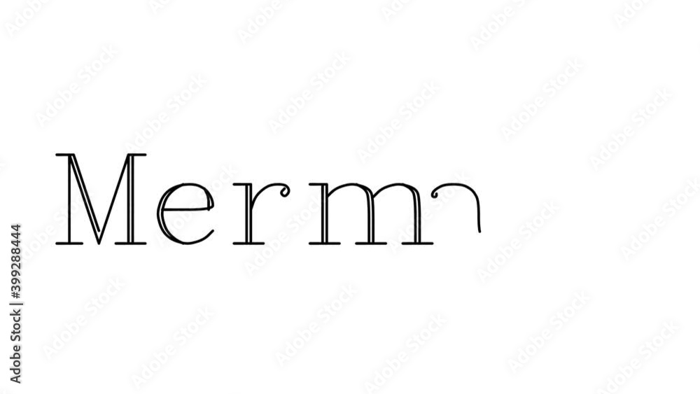 Mermaid Animated Handwriting Text in Serif Fonts and Weights Mermaid Animated Handwriting Text in Serif Fonts and Weights