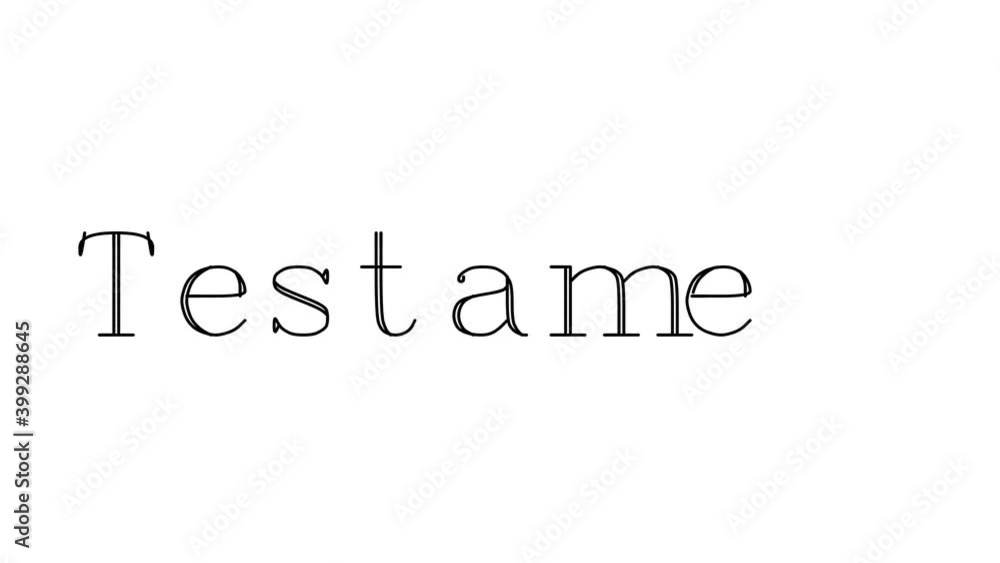 Testament Animated Handwriting Text in Serif Fonts and Weights Testament Animated Handwriting Text in Serif Fonts and Weights
