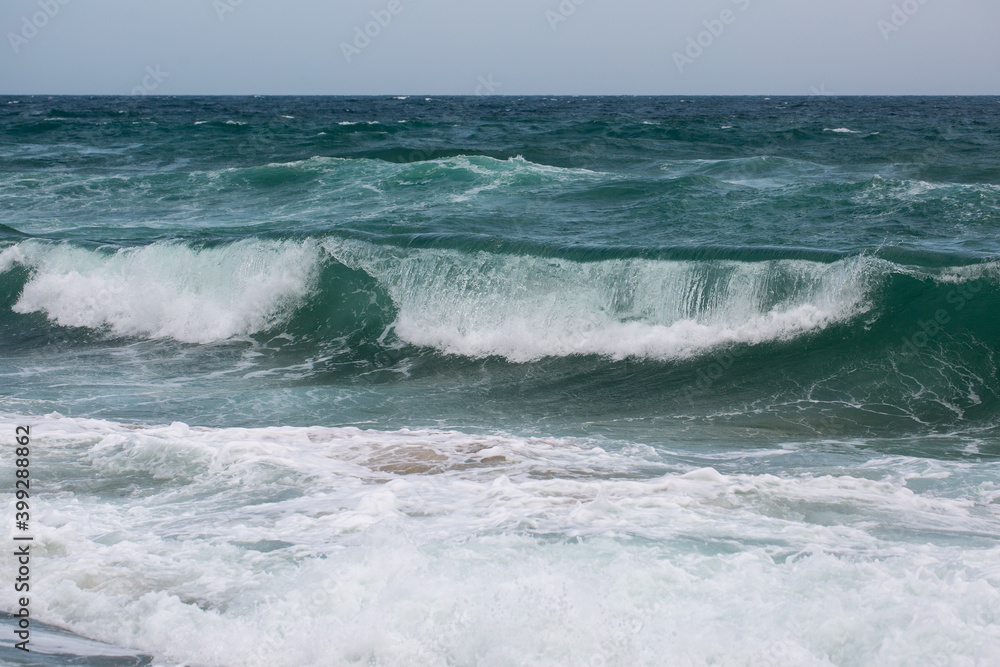 waves on the beach