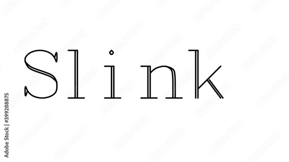 Slinky Animated Handwriting Text in Serif Fonts and Weights Slinky Animated Handwriting Text in Serif Fonts and Weights