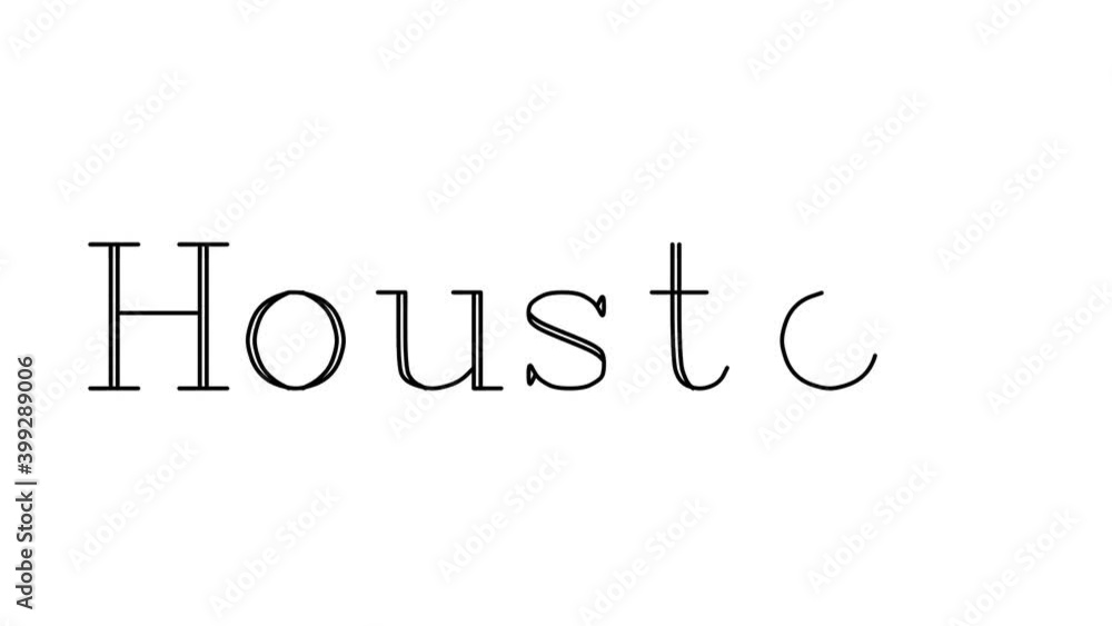 Houston Animated Handwriting Text in Serif Fonts and Weights Houston Animated Handwriting Text in Serif Fonts and Weights
