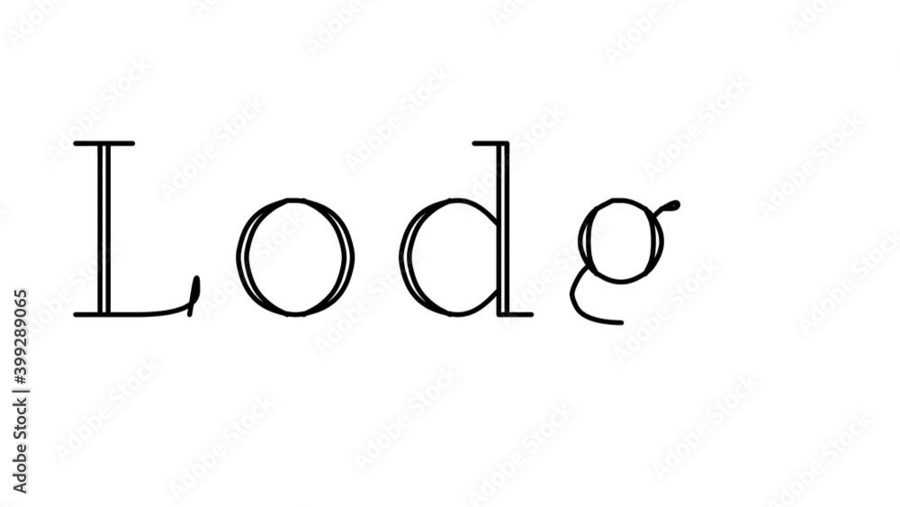 Lodge Animated Handwriting Text in Serif Fonts and Weights Lodge Animated Handwriting Text in Serif Fonts and Weights