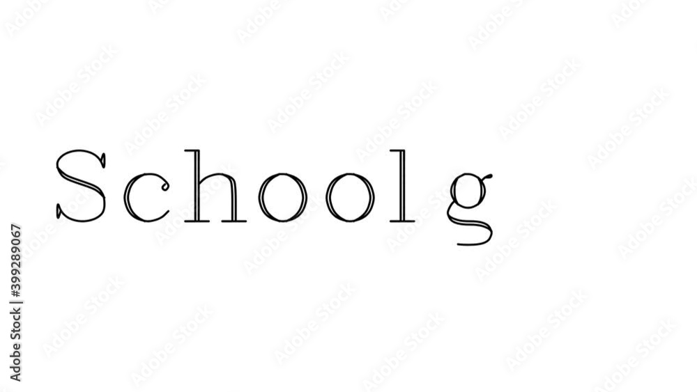 Schoolgirl Animated Handwriting Text in Serif Fonts and Weights Schoolgirl Animated Handwriting Text in Serif Fonts and Weights