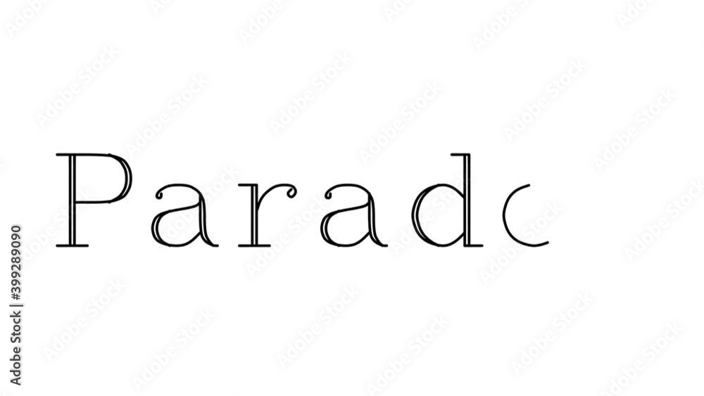 Paradox Animated Handwriting Text in Serif Fonts and Weights Paradox Animated Handwriting Text in Serif Fonts and Weights