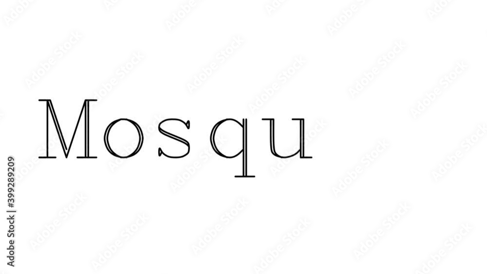 Mosquito Animated Handwriting Text in Serif Fonts and Weights Mosquito Animated Handwriting Text in Serif Fonts and Weights