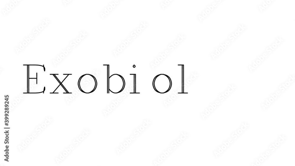 Exobiology Animated Handwriting Text in Serif Fonts and Weights Exobiology Animated Handwriting Text in Serif Fonts and Weights