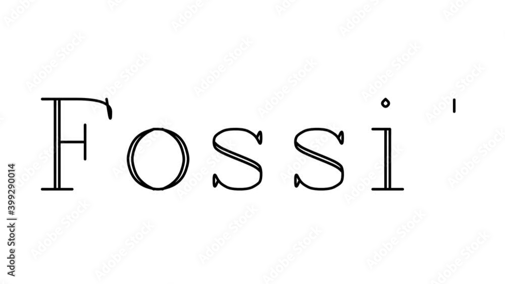 Fossil Animated Handwriting Text in Serif Fonts and Weights Fossil Animated Handwriting Text in Serif Fonts and Weights