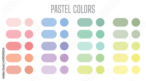 Set of pastel gradient colourful backgrounds. Modern display themes. Template design for mobile app.