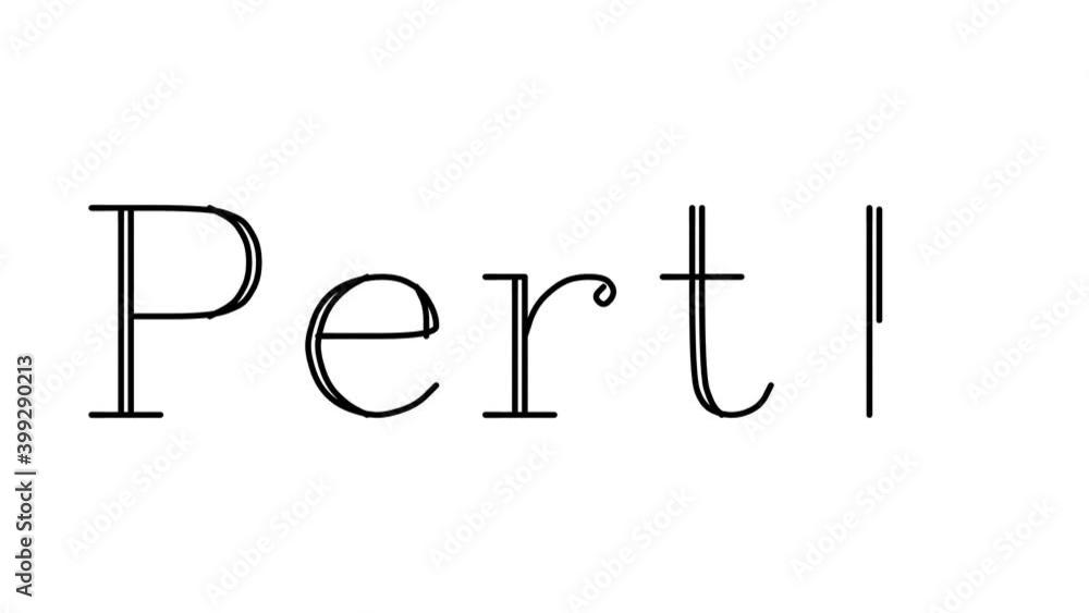 Perth Animated Handwriting Text in Serif Fonts and Weights Perth Animated Handwriting Text in Serif Fonts and Weights