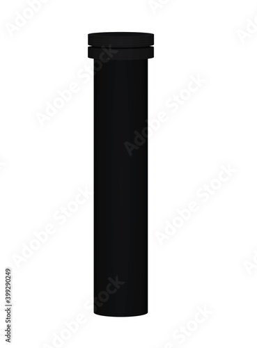 Multi vitamin pills container. vector