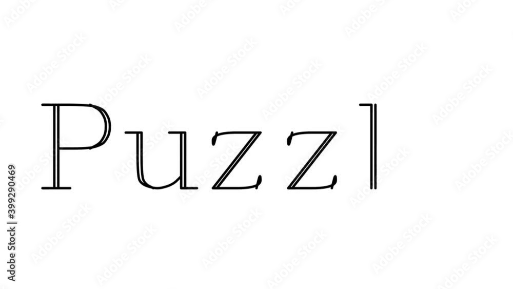 Puzzle Animated Handwriting Text in Serif Fonts and Weights Puzzle Animated Handwriting Text in Serif Fonts and Weights