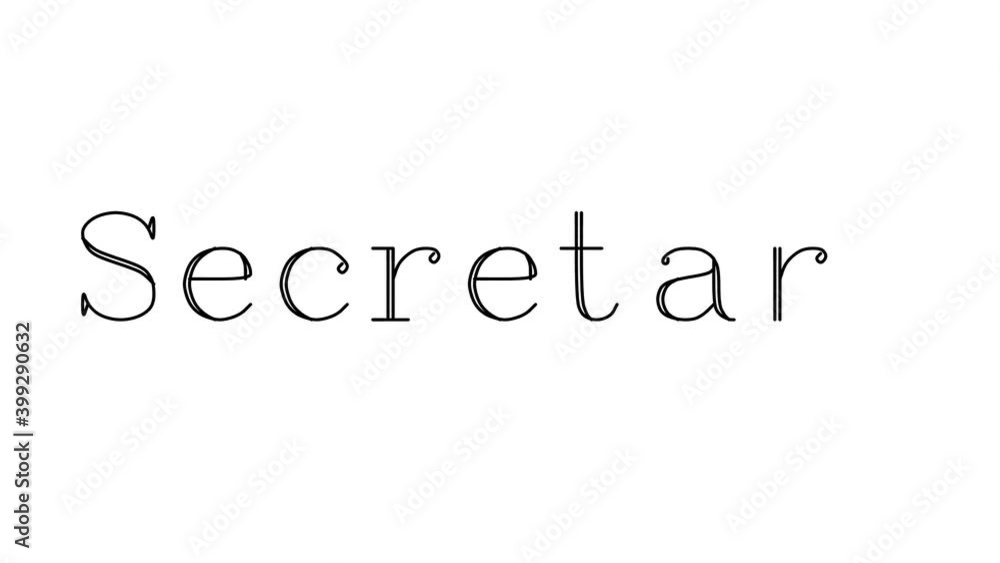 Secretary Animated Handwriting Text in Serif Fonts and Weights Secretary Animated Handwriting Text in Serif Fonts and Weights