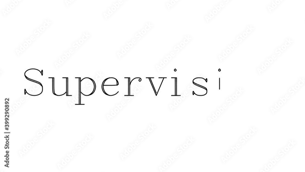 Supervision Animated Handwriting Text in Serif Fonts and Weights Supervision Animated Handwriting Text in Serif Fonts and Weights