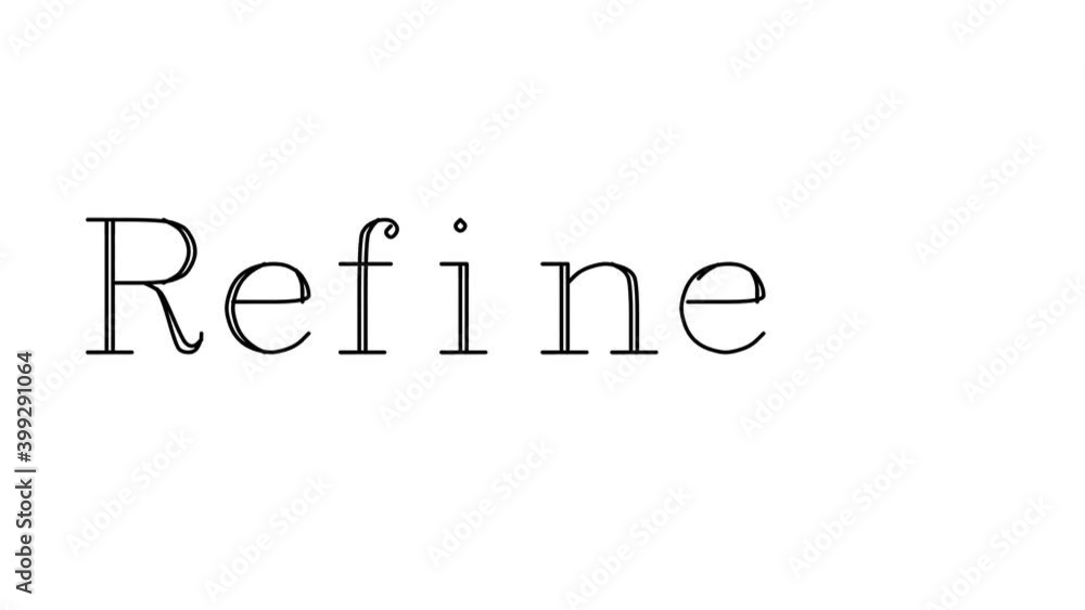 Refinery Animated Handwriting Text in Serif Fonts and Weights Refinery Animated Handwriting Text in Serif Fonts and Weights