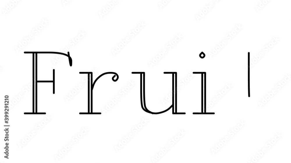 Fruit Animated Handwriting Text in Serif Fonts and Weights Fruit Animated Handwriting Text in Serif Fonts and Weights