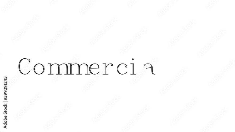 Commercialism Animated Handwriting Text in Serif Fonts and Weights Commercialism Animated Handwriting Text in Serif Fonts and Weights