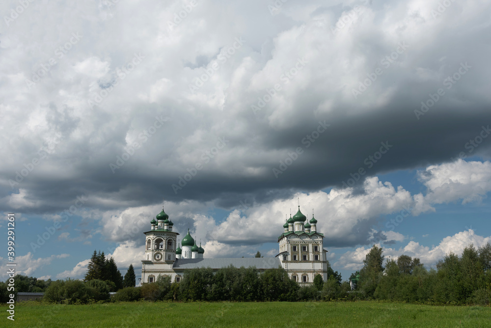Vyazhischsky Convent. Veliky Novgorod. Russia. Summer view Vyazhischsky Convent. Veliky Novgorod. Russia. Summer view