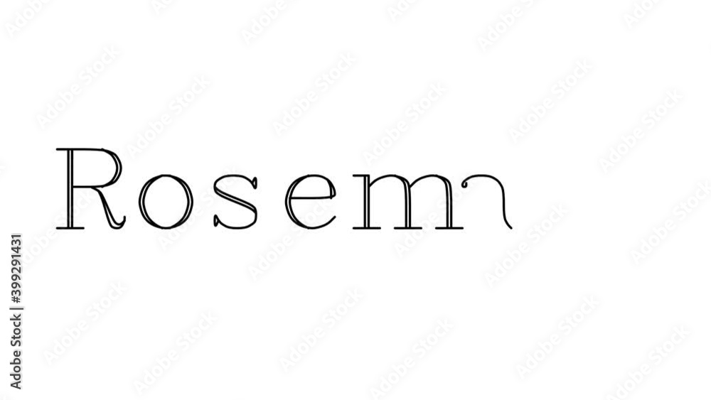 Rosemary Animated Handwriting Text in Serif Fonts and Weights Rosemary Animated Handwriting Text in Serif Fonts and Weights