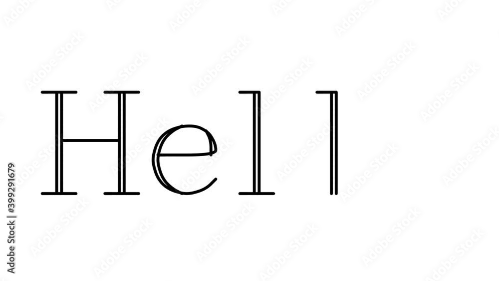 Hello Animated Handwriting Text in Serif Fonts and Weights Hello Animated Handwriting Text in Serif Fonts and Weights