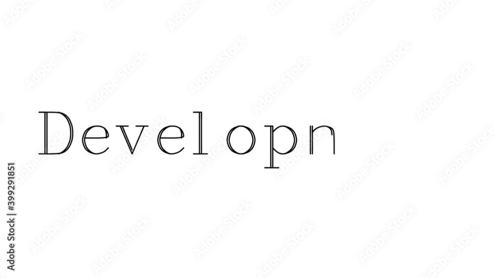 Development Animated Handwriting Text in Serif Fonts and Weights Development Animated Handwriting Text in Serif Fonts and Weights