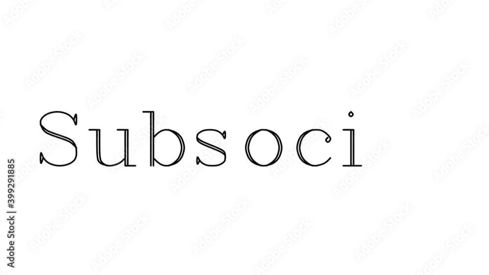 Subsocial Animated Handwriting Text in Serif Fonts and Weights Subsocial Animated Handwriting Text in Serif Fonts and Weights