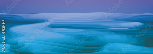 Santa's homeland. Stylized landscape