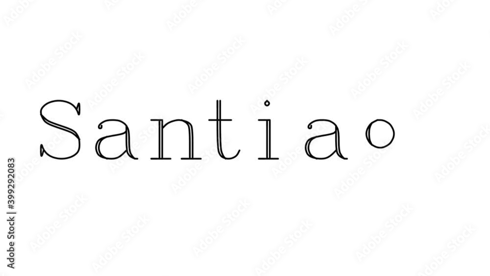 Santiago Animated Handwriting Text in Serif Fonts and Weights Santiago Animated Handwriting Text in Serif Fonts and Weights