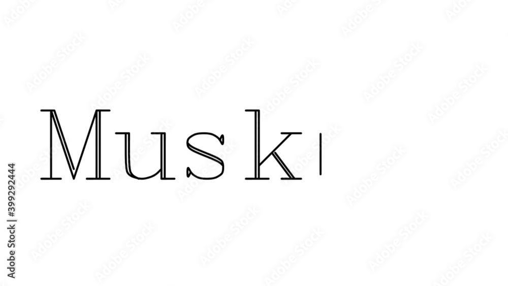 Muskrat Animated Handwriting Text in Serif Fonts and Weights Muskrat Animated Handwriting Text in Serif Fonts and Weights