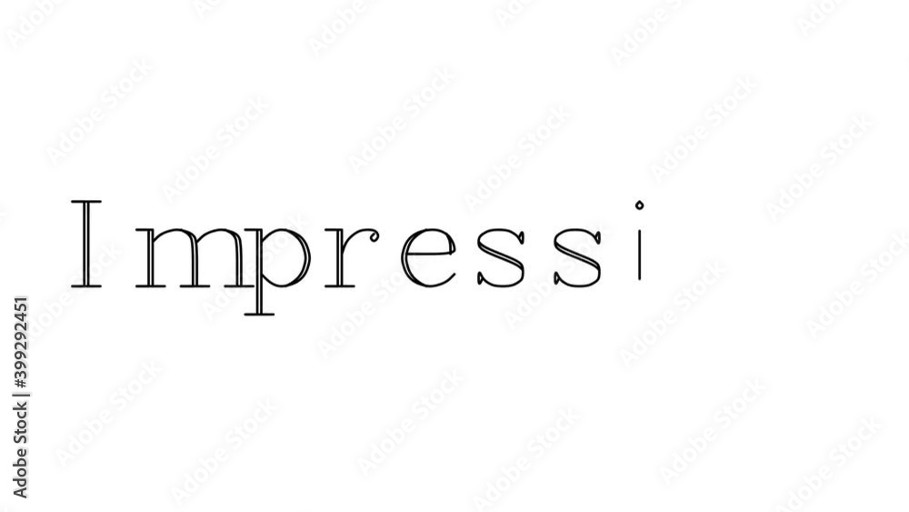 Impression Animated Handwriting Text in Serif Fonts and Weights Impression Animated Handwriting Text in Serif Fonts and Weights