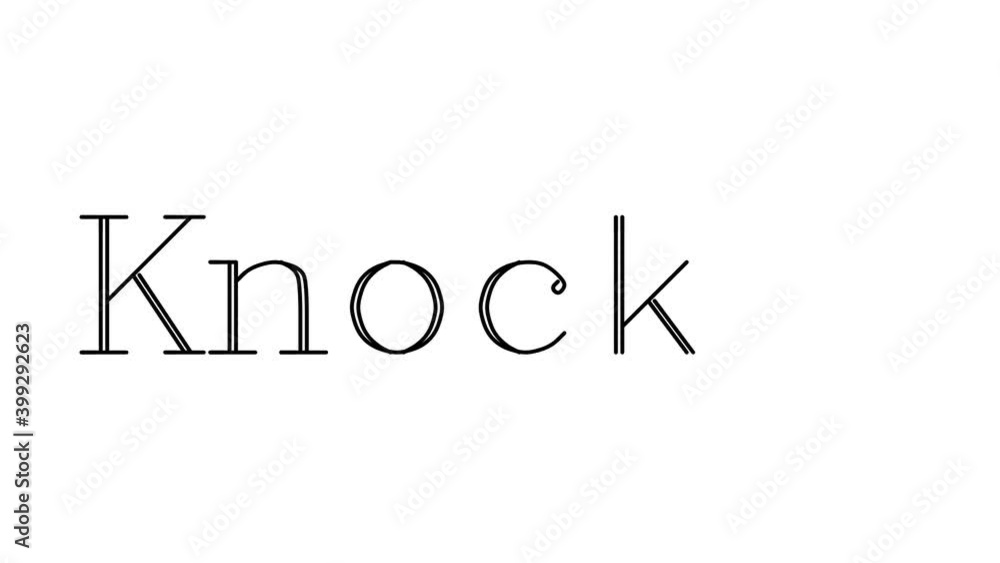 Knocker Animated Handwriting Text in Serif Fonts and Weights Knocker Animated Handwriting Text in Serif Fonts and Weights