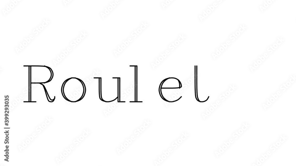 Roulette Animated Handwriting Text in Serif Fonts and Weights Roulette Animated Handwriting Text in Serif Fonts and Weights